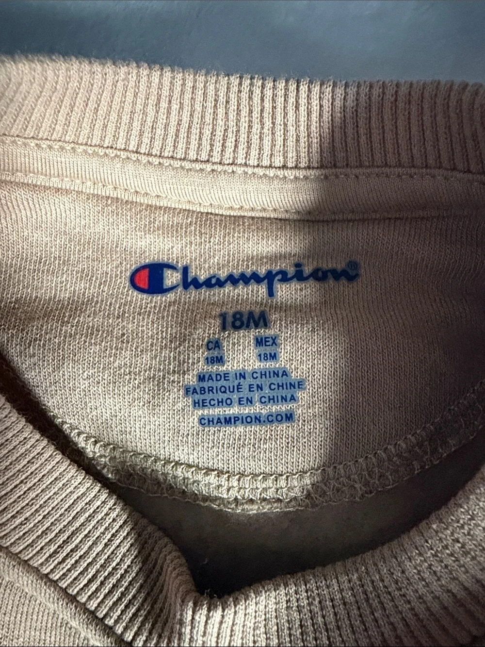 Champion Kids Tan Logo Sweatshirt & Joggers Set — Beige